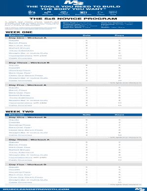 5x5 workout program|5x5 workout program pdf.